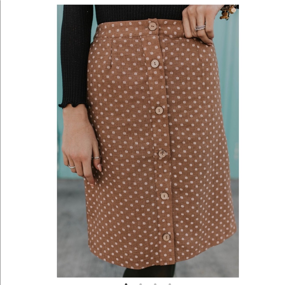 New Roolee Broadway Button Skirt XL